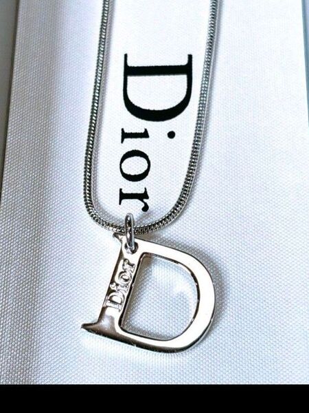 Dior ネックレス シルバー ロゴモチーフ