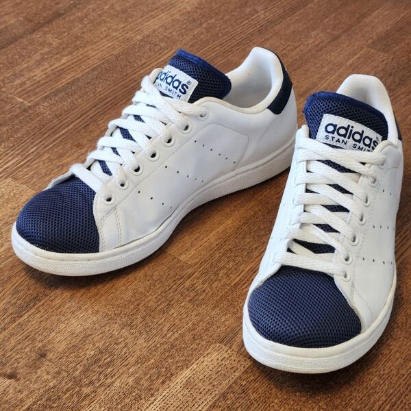 adidas STAN SMITH ホワイト/ネイビー アディダス スタンスミス US8 26.0cm スニーカー