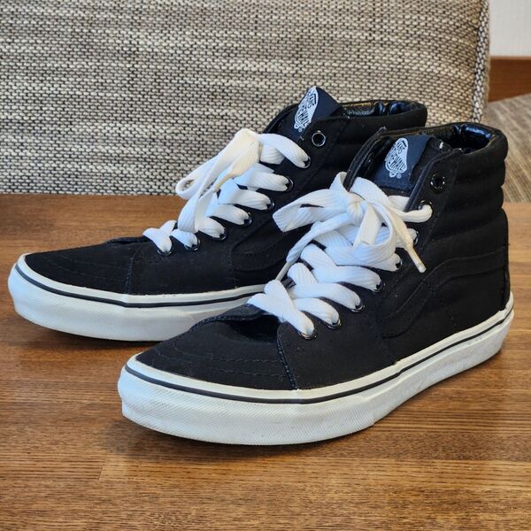 Vans sk8-hi スケートハイ バンズ 黒 27cm バンズ スケハイ ハイカットスニーカー