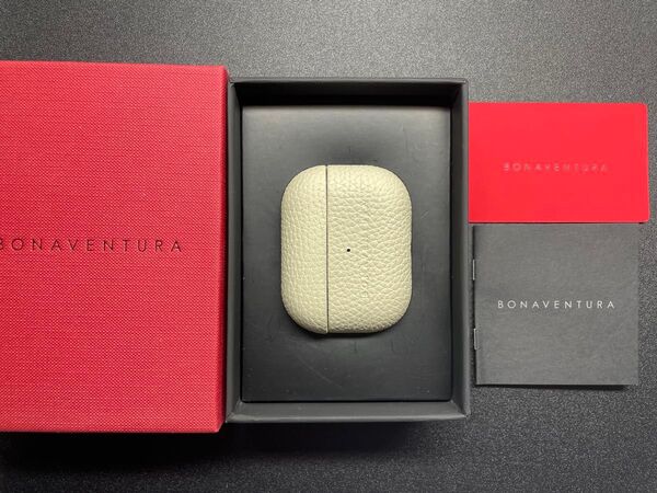 BONAVENTURA AirPods Pro(第2世代)用ケース ボッタラートレザー アイボリー ボナベンチュラ