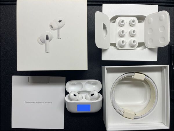 【超美品】Apple AirPods Pro 第2世代 USB-C最新版 アップル ケアー付 ワイヤレスイヤホン