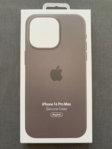 新品iPhone 16 ProMax シリコーンケースApple純正ストーングレイ