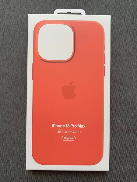 純正品iPhone 16 ProMax シリコーンケース タンジェリン新品