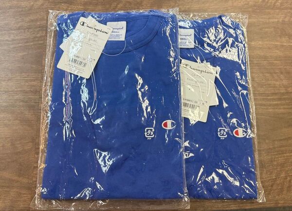 新品未使用Champion 青 Tシャツ S size 2枚セット