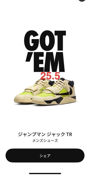 Travis Scott × Nike Jordan Jumpman Jack TR CJ1 T-Rexx 25.5cm