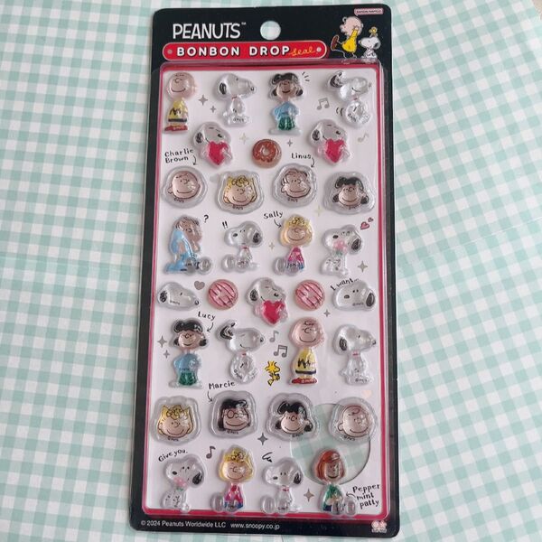 【新品】スヌーピー ボンボンドロップシール ピーナッツフレンズ シール サンスター文具 PEANUTS