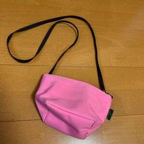 Herve Chapelier 舟形ミニショルダーバッグ ピンク xs