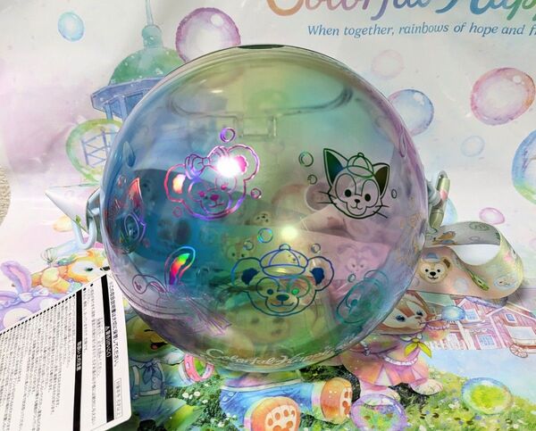 ディズニー ダッフィー &フレンズ カラフルハピネス 20周年スーベニア ポップコーンバケット