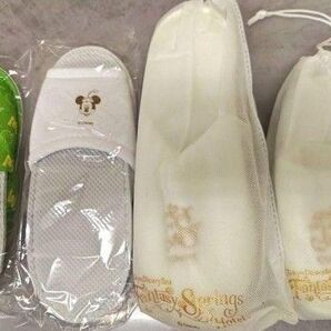 ディズニー ファンタジースプリングスホテルグランドシャトースリッパ 子供 大人用 アメニティ 4点セット品
