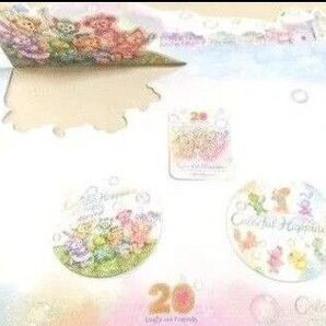 ディズニー ダッフィー&フレンズ カラフルハピネス コースター シール 紙製ランチョンマット 4点セット品