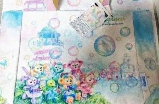 ディズニー ダッフィー &フレンズ カラフルハピネス 20周年トートバッグ