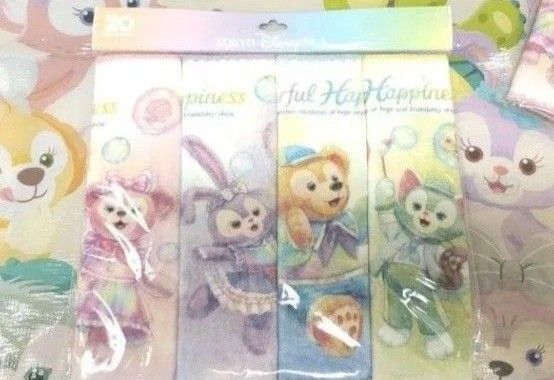 ディズニー ダッフィー &フレンズ カラフルハピネス 20周年 ミニタオルセット