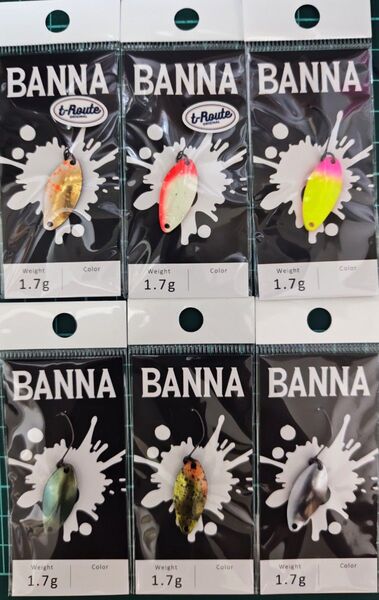 ニュードロワー バンナ1.7g オリカラ 6点セット品