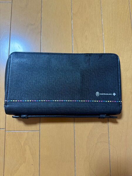 CASTELBAJAC カステルバジャック 大きめ長財布 ラウンドファスナー 黒