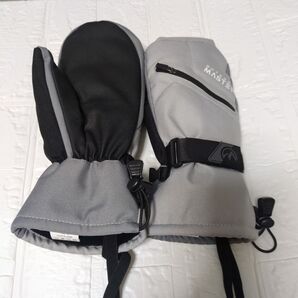 OUTDOOR MASTER スキーグローブ ミトン グレー 未使用 スマホ対応 裏起毛 メンズ М