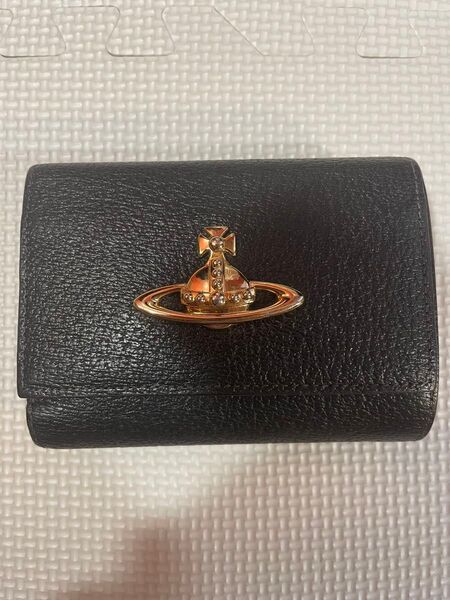 Vivienne Westwood ヴィヴィアンウエストウッド 三つ折り財布 黒 ブラック