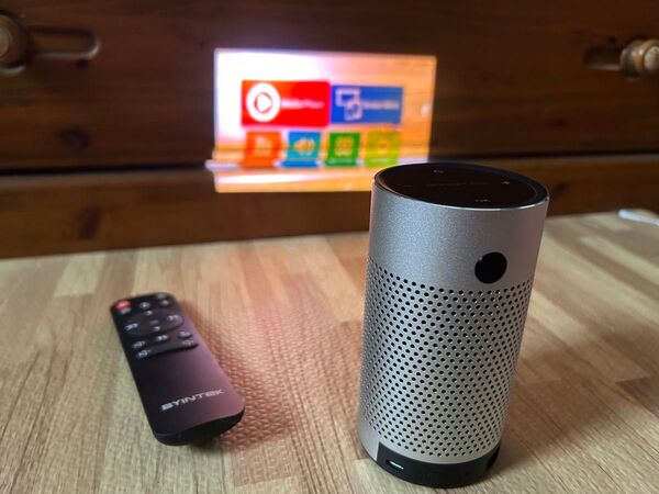 スマート プロジェクター(本体+リモコン)充電式