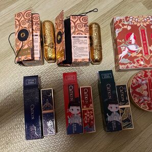 【未使用】中国コスメ セット(口紅×5本、ハイライト×1個)