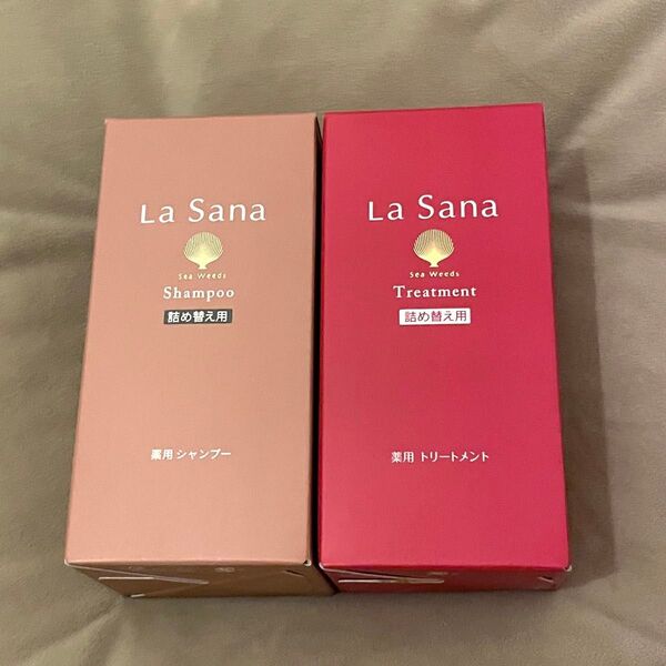 *新品*La Sana 薬用 シャンプー トリートメント 詰替 各375ml