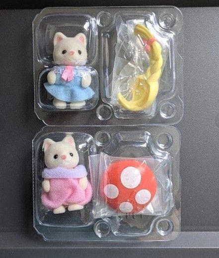 シルバニア おしゃれヘア 森であそぼ シルクネコ 赤ちゃん きのこ