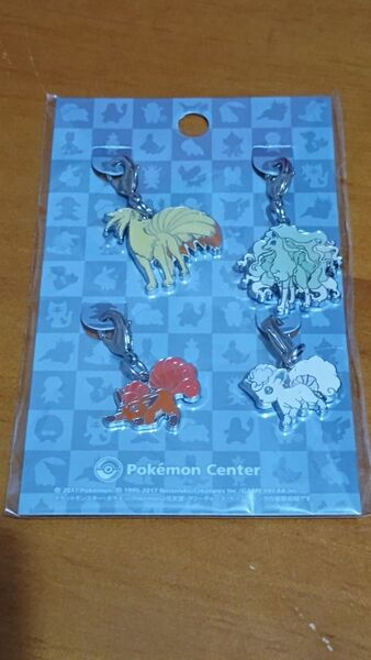 (送料無料) ポケットモンスター 全国図鑑 メタルチャーム ロコン キュウコン No.037 038 2017年 未開封品