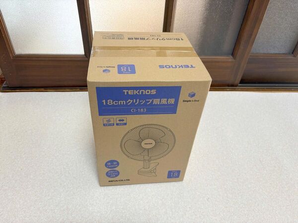 TEKNOS18cmクリップ扇風機 CI-183。