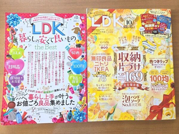 LDK エルディーケー 晋遊舎 LDK特別編集 二冊 まとめ売りTHE BEST収納片付け 晋遊舎ムック