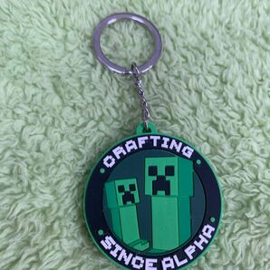 クリーパーラバーキーホルダー マインクラフト 経年劣化あり キーホルダー