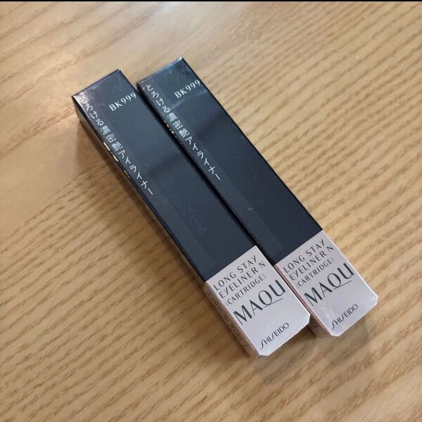 新品 資生堂 MAQuillAGE ロングステイアイライナー N カートリッジ 0.1g(BK999)マキアージュ 2本セット