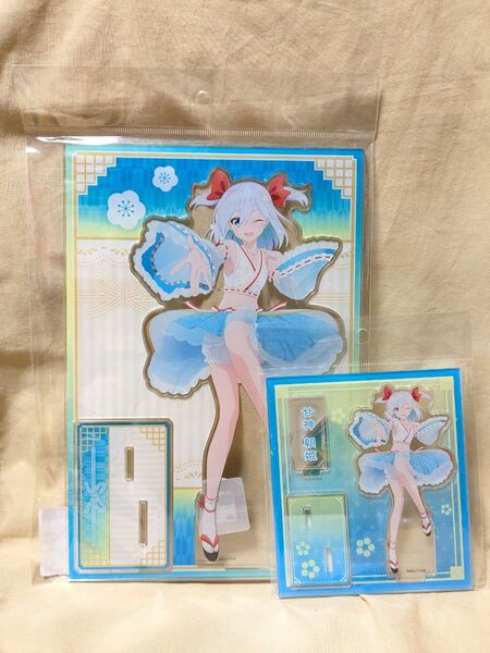 完売品 甘神さんちの縁結びドンキ 描き下ろし MEGAアクスタ 巫女ロリータ アクリルスタンド