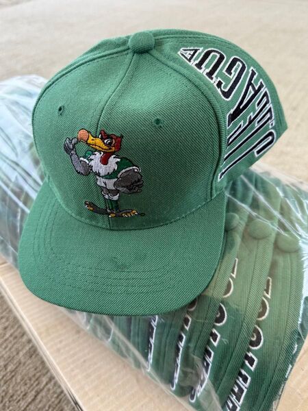 Jリーグキャップ90s デッドストック ヴェルディ川崎 スナップバック 帽子 グリーン 新品90年代 vintage 20個