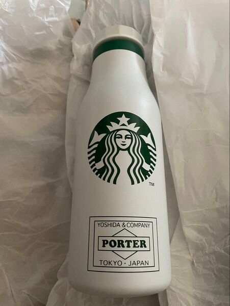 スターバックス ステンレスボトル ポーター スタバ タンブラー ステンレスタンブラー PORTER コラボ ホワイト 水筒