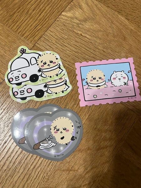 ちいかわ ぷっくりラバマスグミ4 ブロマイド ダイカットステッカーセット5 ラッコさん