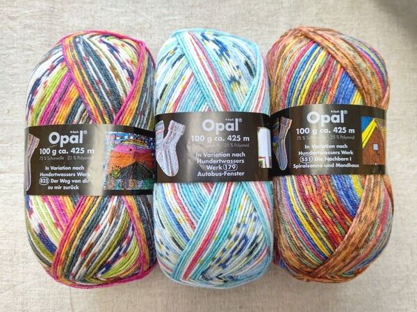 オパールopal 毛糸 フンデルトヴァッサー 2107 2101 2100 ソックヤーン
