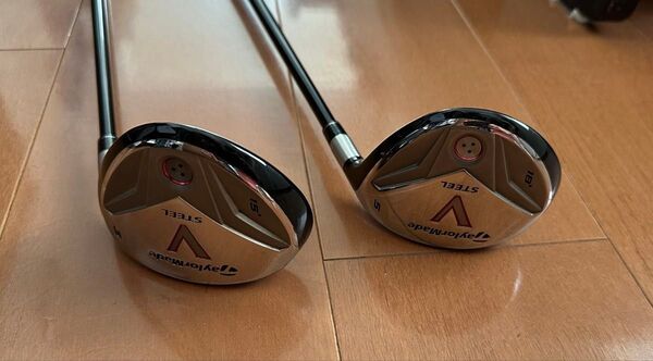 【美品】テーラーメイド VSTEEL フェアウェイウッド3W 5W REAX tour S
