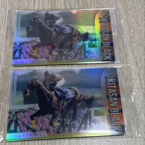 サラブレッドホースコレクション キタサンブラック サイン入り ノーマル セット 競馬カード 第2R ツインウエハース 未開封