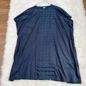 中川政七商店 プルオーバーシャツ チュニック ネイビー 政七紋 ゆったり 日本製