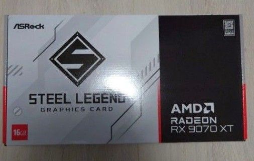 新品未開封 ASRock Radeon RX 9070XT Steel Legend 16GB