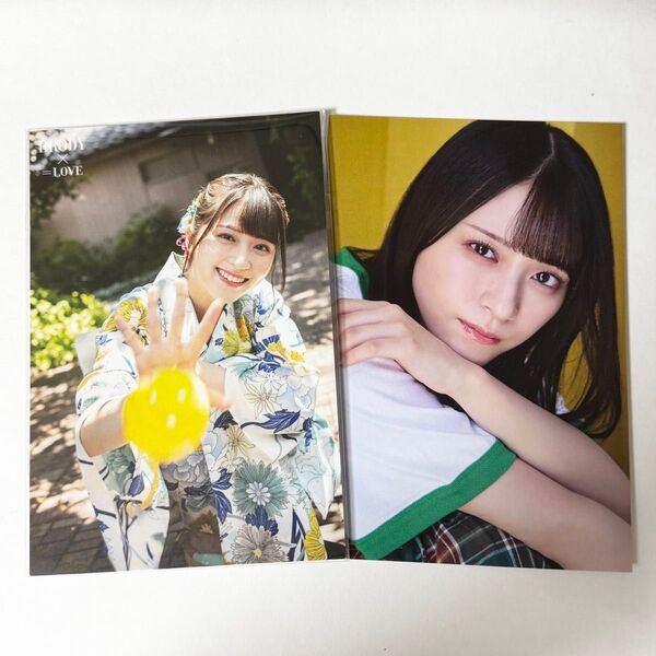 イコラブ =LOVE 佐々木舞香 雑誌 ポストカード 2枚セット bubka brody