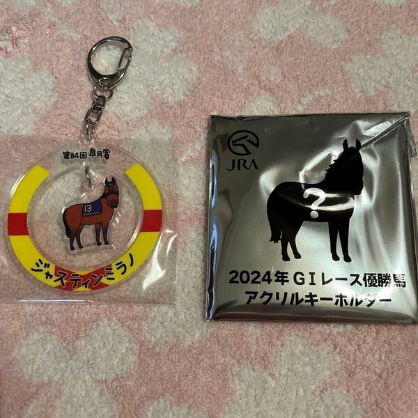 新品未使用 非売品 JRA ウェルカムチャンス E賞 アクリルキーホルダージャスティンミラノ