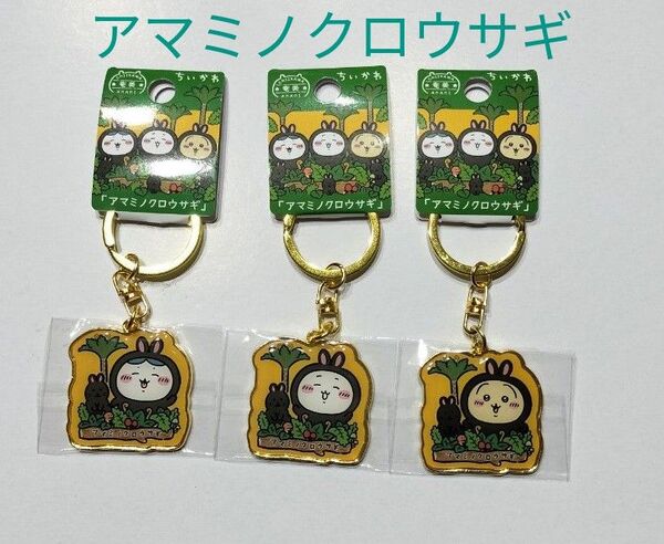 ご当地 ちいかわ ダイカットキーホルダー 鹿児島県 奄美限定 アマミノクロウサギ ちいかわ ハチワレ うさぎ 3個セット