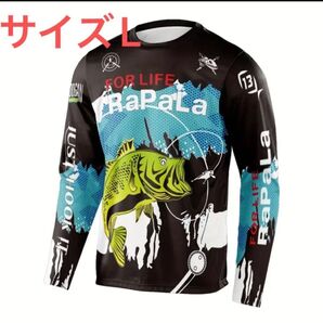 フィッシングウェア サイクリングウェア スポーツウェア 速乾 通気性 UVカット ラッシュガード USサイズS 日本サイズL
