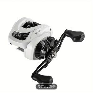 BILLINGS AW200 シリーズ ベイトキャスティングリール、ホワイト、6.3:1 ドラグ比、8kg 最大ライン容量 左