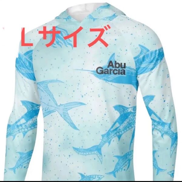 フィッシングウェアスポーツウェア フード付 速乾 通気性 快適 UVカット 水陸両用 ラッシュガード 釣り L