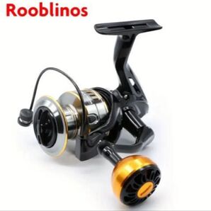 ROOBLINOS HE ポータブル折りたたみスピニングリール 大型ブレーキシステム、軽量 海水・淡水 両利き 2000番
