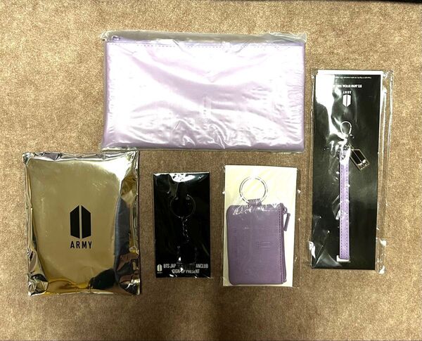 【未開封未使用品】BTS JFC 入会特典 継続特典 キーホルダー ネックストラップ など 5点セット