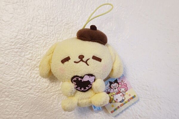ゆるかわ サンリオキャラクターズ もぐもぐ ハートチョコ マスコット ポムポムプリン ぬいぐるみ 2019年 SANRIO