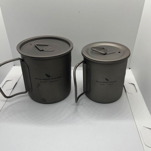 Boundless Voyage チタン マグカップ 300ml 200ml チタンクッカー 調理