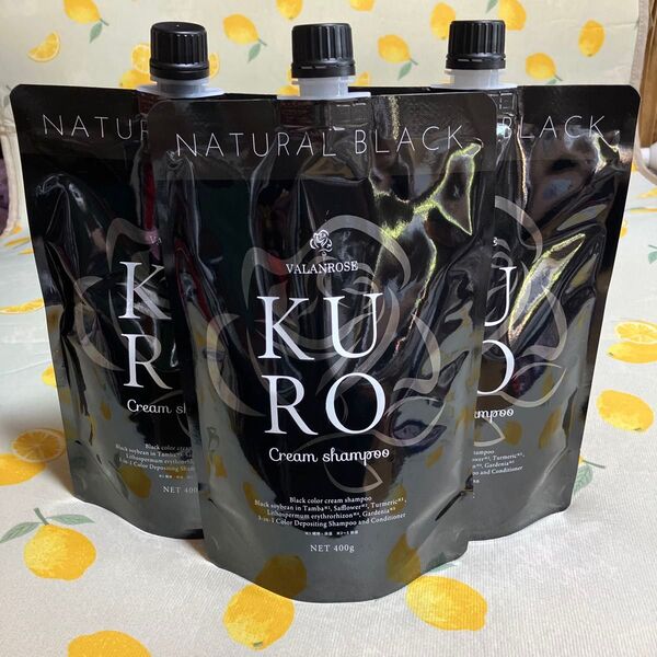 B.VALANCE バランローズ KUROクリームシャンプー 400g ナチュラルブラック