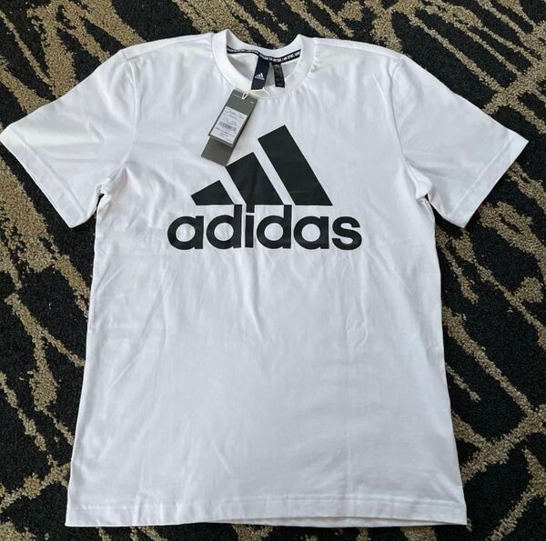 adidas アディダス 半袖Tシャツ Tシャツ ホワイト スポーツ 半袖 メンズ レディース スポーツウェア L 白 新品